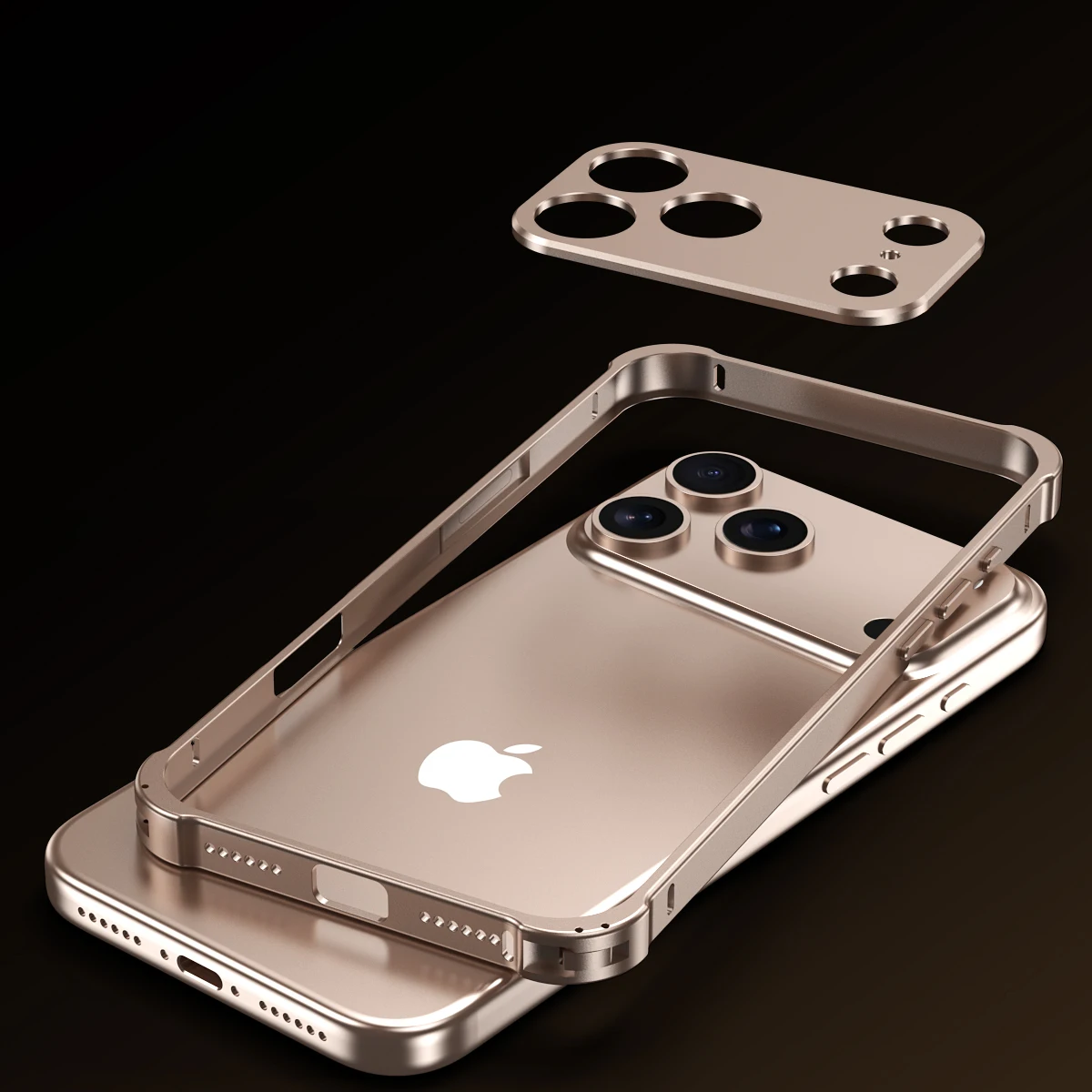 Funda con marco de aluminio para IPhone 17 Pro Max, protección de lente, cubierta trasera de disipación de calor para IPhone 17 Pro, Funda de parachoques a prueba de golpes - imagen 5