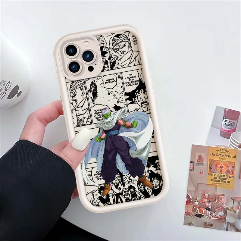 D-Dragon Ball Anime Piccolo para Apple iPhone 17 16 15 14 13 12 11 Plus Pro Max Eye Ladder funda de teléfono - imagen 4
