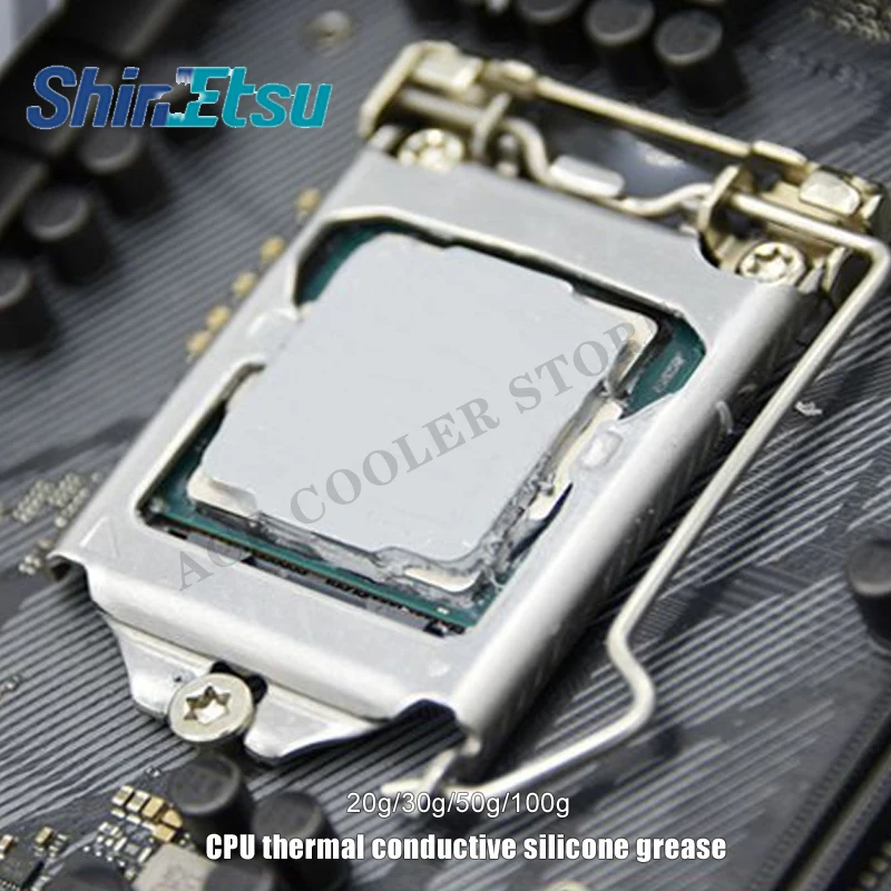 Shin-Etsu 7921 7868 pasta térmica gris para CPU GPU ordenador portátil refrigeración grasa de silicona conductora no conductora 20g 50g - imagen 5