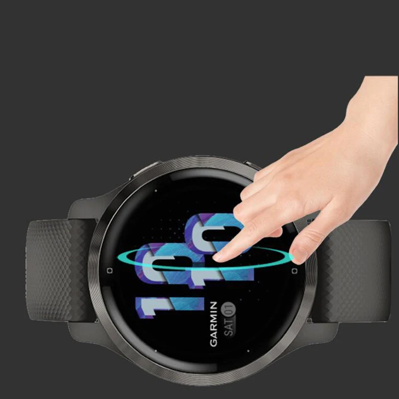 Película protectora transparente de TPU suave para reloj inteligente Garmin Vivoactive 5/4/4s Venu 3/3s/2/2s Venu2 Plus, 5 uds. - imagen 4