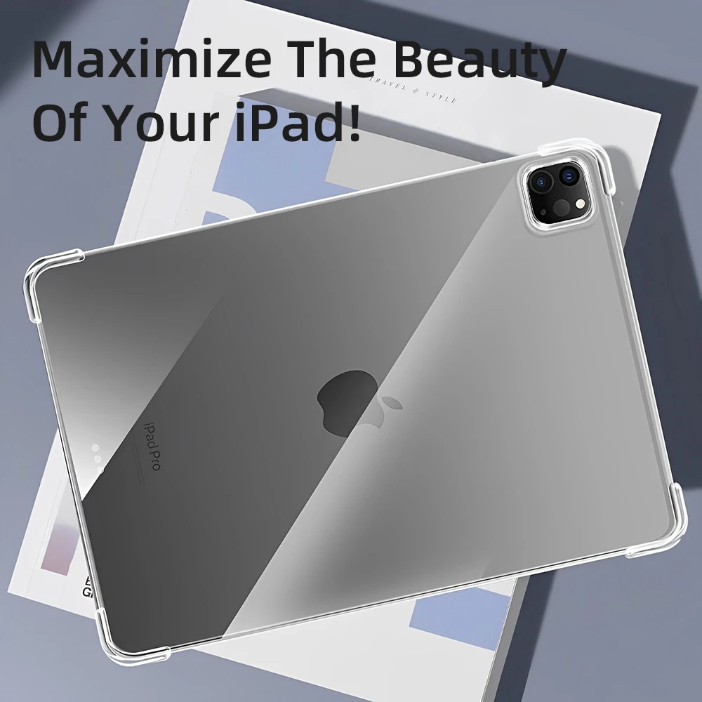 Funda TPU Transparente para iPad Pro 11/13 M4 y iPad Air 4/5 Gen - imagen 4