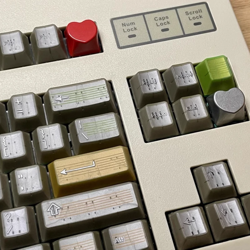 Juego de teclas con tema de ansiedad lineal, teclas PBT ABS Cherry Profile personalizadas originales hechas a mano para accesorios de teclado mecánico - imagen 5