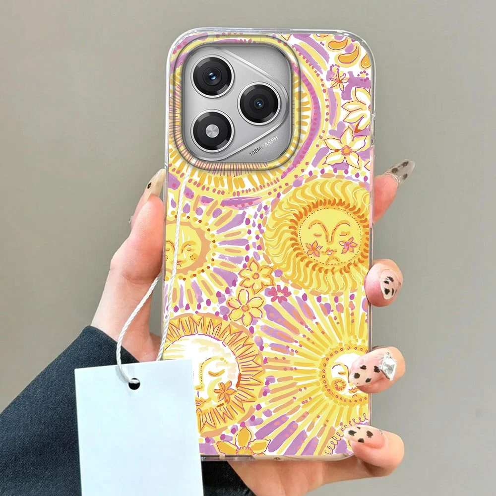 Funda de teléfono Green Sun Face Planet Fruit Trendry para Honor 400 200 Smart Pro Magic7 6 5 Lite X9a X9c X8b X8a X8c X7c - imagen 5