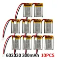 602030-300mAh  10PCS