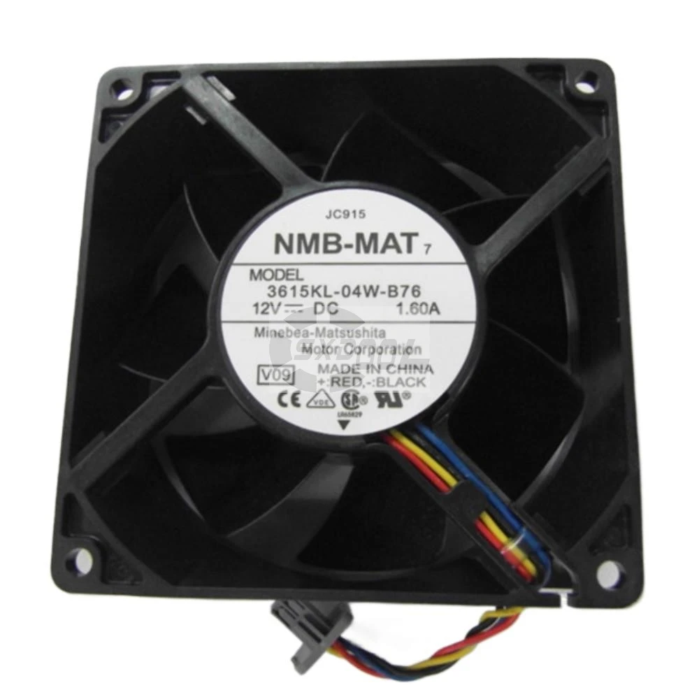 Ventilador Axial de alta velocidad de 92mm para ventilador de refrigeración Axial NMB 3615KL-04W-B76 12V 1.60A 9038 9CM - imagen 2