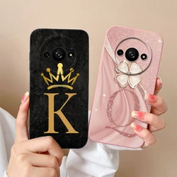 Funda para Redmi A3 Pro A3X 14C 5G 4G Capa lindas letras A a Z carcasa protectora contraportada para Redmi 14C A3Pro A 3 A3 X 14 C Funda
