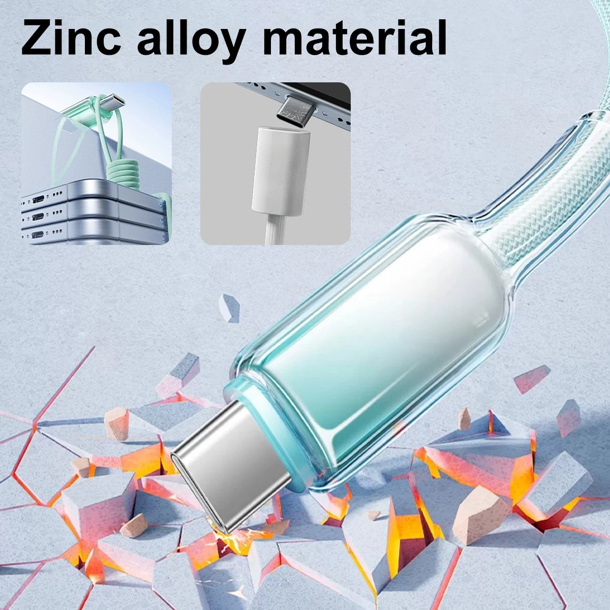 ANKNDO 60W USB C a USBC Cable para iPhone 16 15 PD Cable de datos USB C de carga rápida para Xiaomi OPPO Samsung Cable de datos - imagen 4