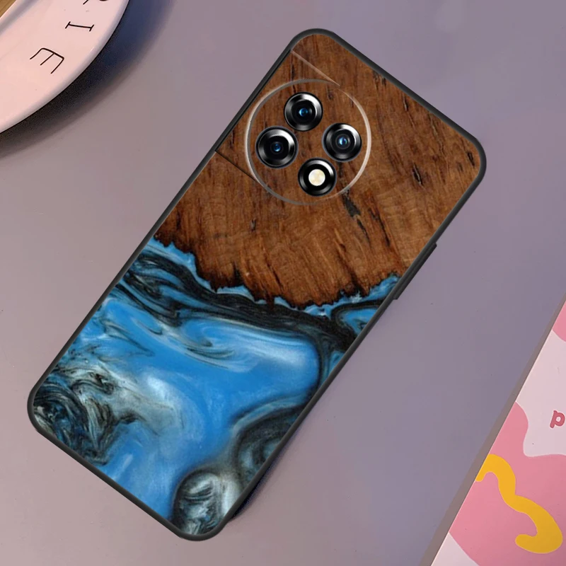 Funda de resina de madera híbrida para OnePlus 12R 10T 10R 9RT 9 10 Pro OnePlus 12 11 Nord 3 2T CE 2 Lite N20 N10 - imagen 4