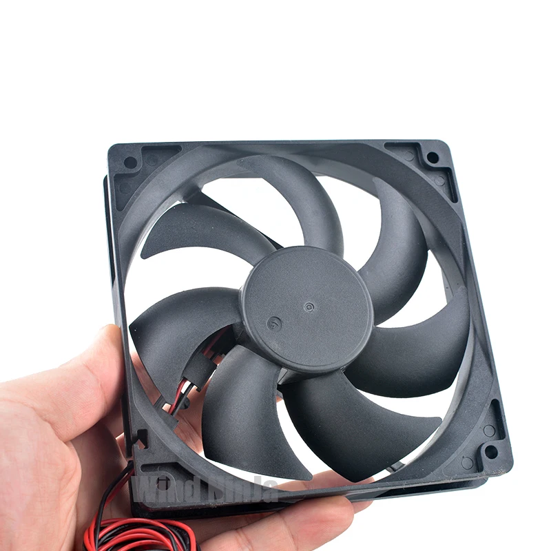 DA12025B48UA 12cm 120mm ventilador de flujo Axial 120x120x25mm DC48V 0.40A ventilador de refrigeración de doble rodamiento de bolas para convertidor de frecuencia de servidor - imagen 5