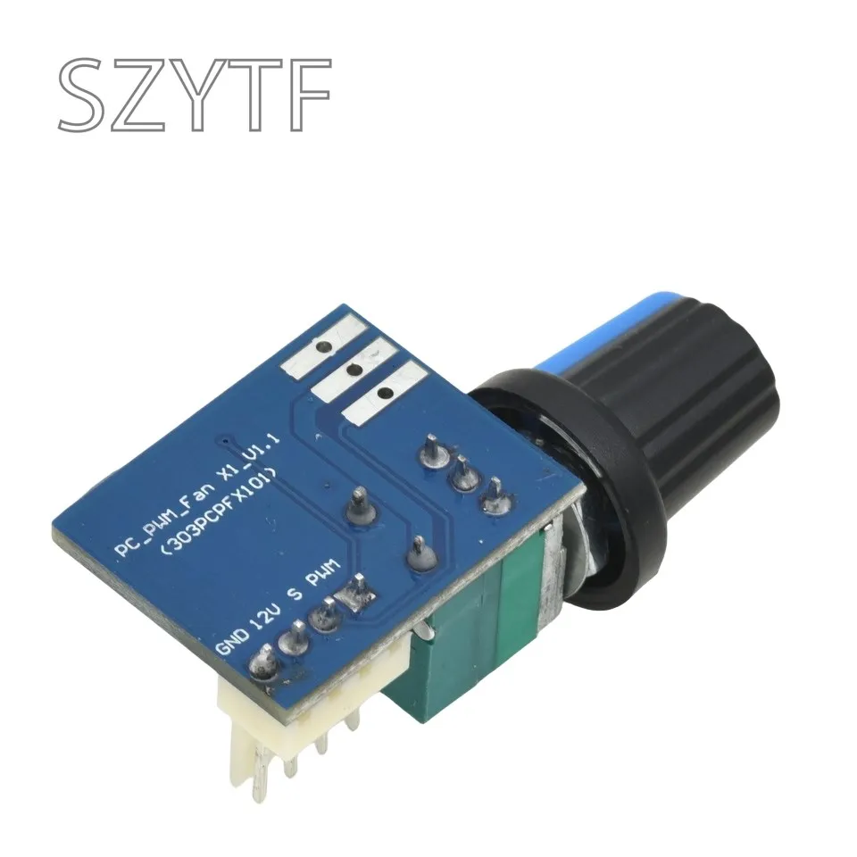 Regulador de ventilador PWM, controlador de velocidad de 12V, canal único de 4 pines, silencioso de baja potencia para ventiladores de caja de computadora - imagen 3