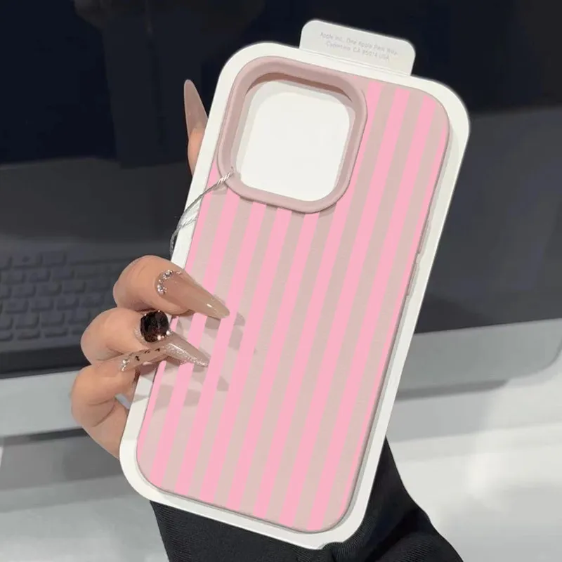 Funda de teléfono de TPU a rayas amarillas a la moda para Xiaomi Poco X7 X6 X5 F5 F6 F7 Pro 5G, funda trasera de silicona suave minimalista a prueba de golpes - imagen 2