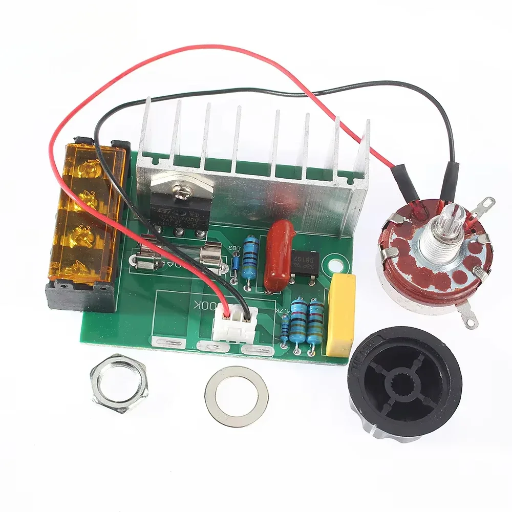 Controlador de velocidad del Motor ajustable de voltaje SCR de alta potencia, 4000W, 220V CA, Control de atenuación, regulador de termostato de voltaje - imagen 4