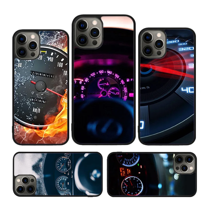 Cool velocímetro funda de teléfono para iPhone 17 Air 16 15 14 Plus 12 13 11 Pro Max funda coque