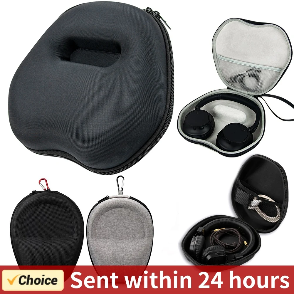 Estuche para auriculares EVA, carcasa dura, caja protectora para auriculares, bolsa de transporte portátil para auriculares de viaje para SONY WH-CH720N/WH-CH520 Apple Max