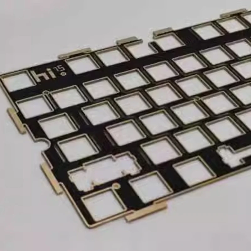 LEOBOG-placa de posicionamiento Hi75c Hi75 para teclado mecánico, placa de latón dorada FR4 Alu PC POM PP, accesorios de teclado personalizados DIY - imagen 4