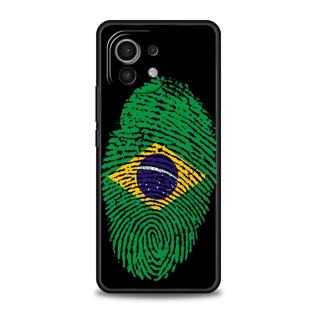 Funda de teléfono grande con bandera de Brasil para Xiaomi Mi 17 15T 15 14 14T 13T 12T Pro 12 13 Lite 5G 11T Poco X6 X7 X5 Pro, funda suave - imagen 5