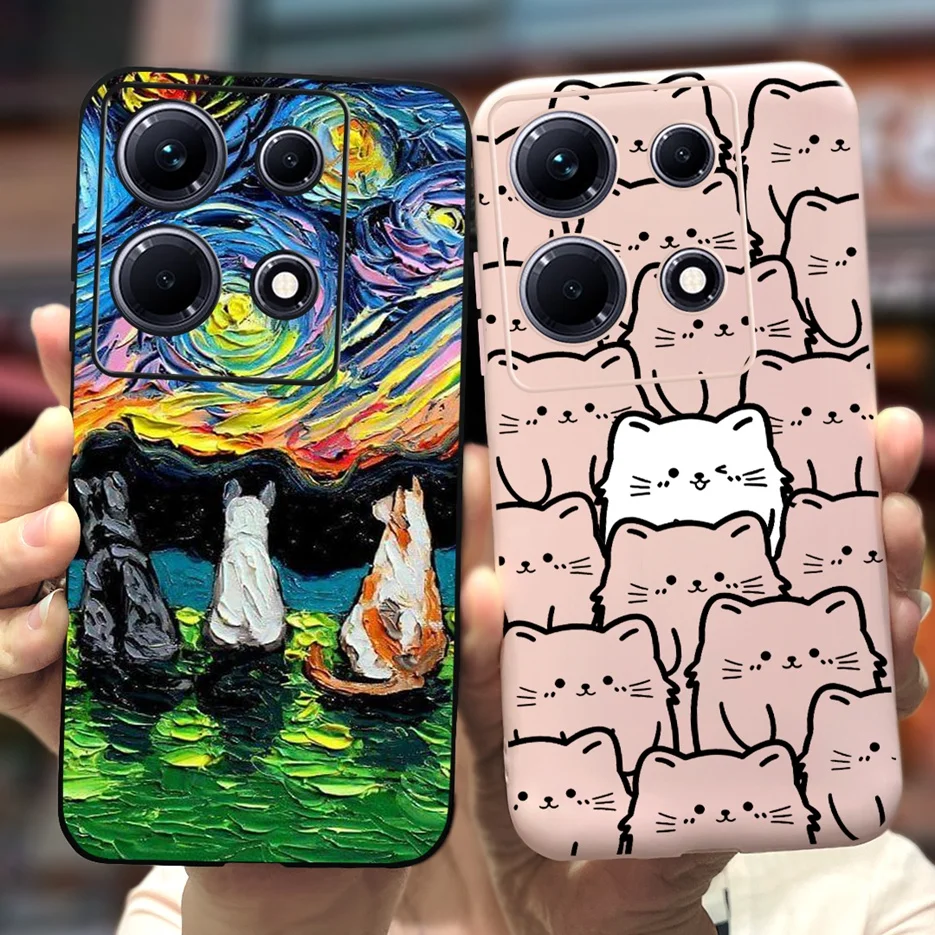 Para Infinix Note 30i funda X6716 lindas astronautas funda de dibujos animados funda de teléfono de silicona suave para Infinix Note 30 Pro Note30 VIP parachoques - imagen 4