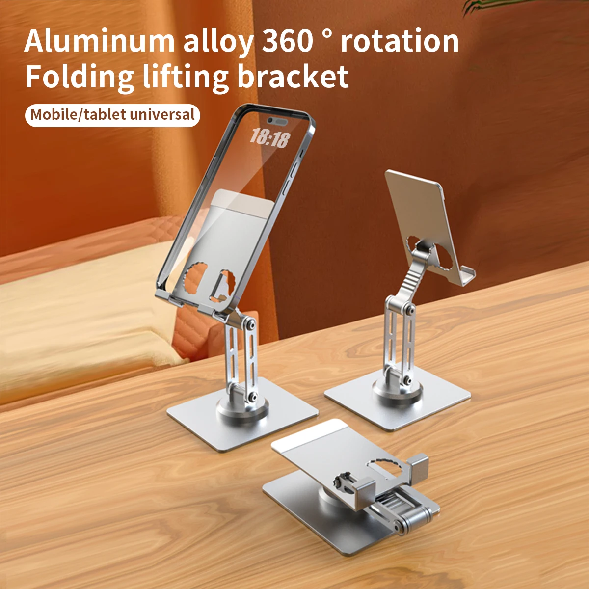 Soporte giratorio para teléfono inteligente, base de escritorio para iPhone, Samsung, Xiaomi, Mi, Redmi, Oneplus, iPad, Mini Kindle - imagen 2