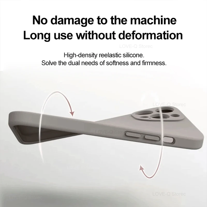 Funda cuadrada de silicona líquida para teléfono, carcasa blanda para Xiaomi Poco X6 Pro, Poco X6Pro, 5G - imagen 3