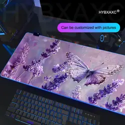 Alfombrilla de Ratón Gaming RGB XXL HD – Diseño Mariposa Púrpura LED