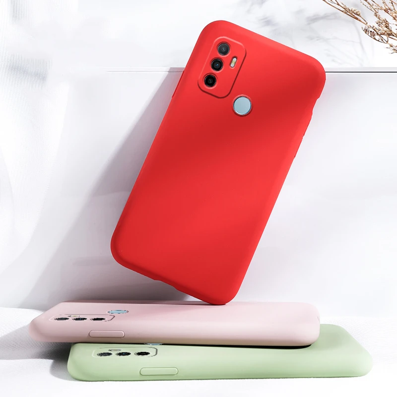 Para OPPO A53 funda para OPPO A78 funda protectora de silicona líquida de goma suave para teléfono OPPO A53 A74 cubierta - imagen 2