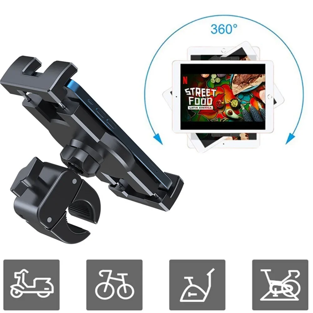 Soporte de abrazadera para tableta y manillar de 4,7 a 13 pulgadas, soporte para teléfono con Clip para motocicleta, bicicleta y Scooter para iPad 12,9 S8 S7 Fe Plus - imagen 5