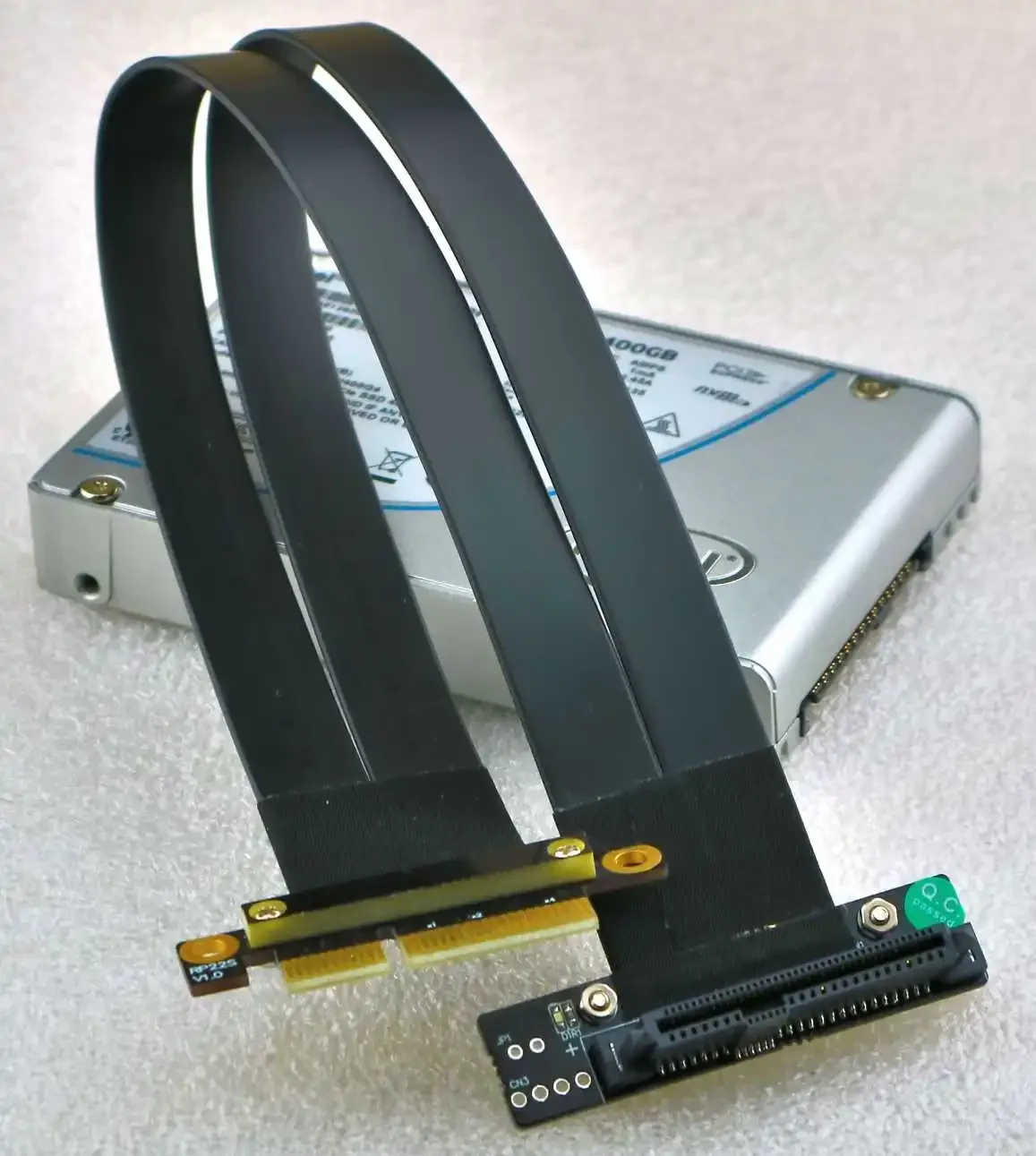 ADT-Link U.2 interfaz PCIe 3,0 x4 a U.2 NVME SSD Cable de extensión SFF-8639 NVMe PCI-Express 4x U.2 tarjeta elevadora de alta velocidad 32Gbps - imagen 5