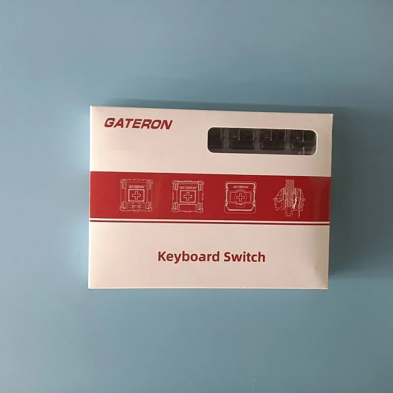 GATERON INK V2 vástago de pared negro lineal 60g fuerza personalizado intercambio en caliente DIY 5 pines interruptor de teclado mecánico para juegos - imagen 5