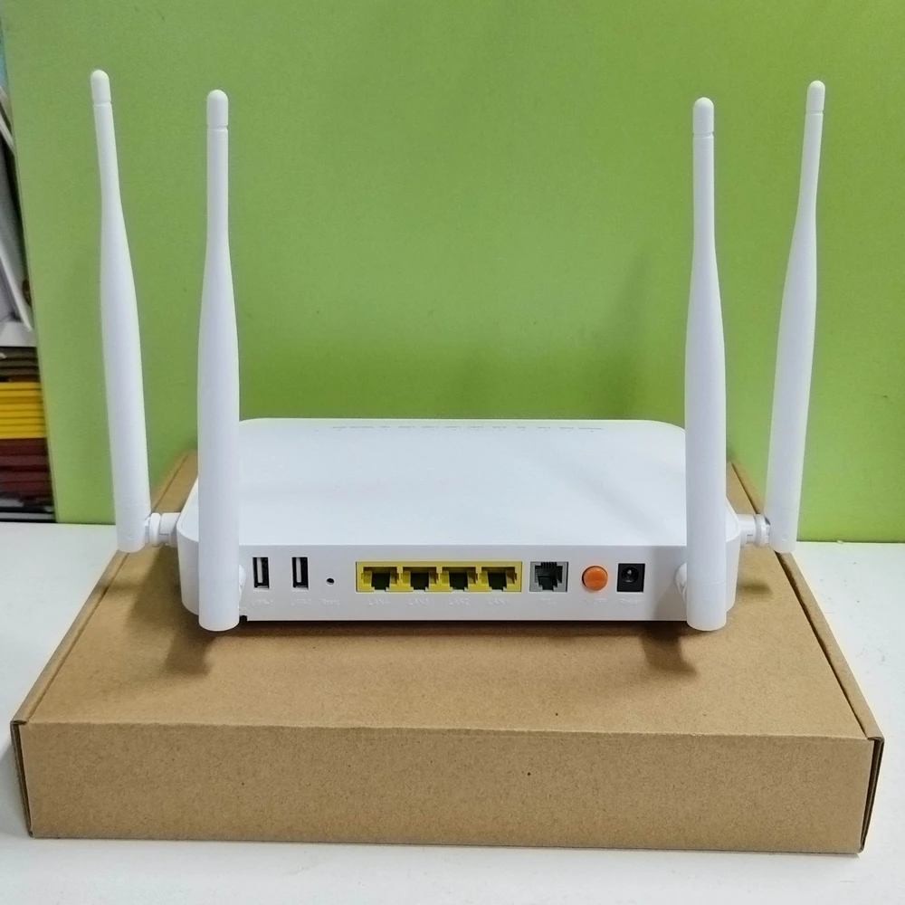 Enrutador de fibra óptica, enrutador XPON ONU GE 2 USB, teléfono HGU, WIFI, 2,4G y 5G, banda Dual ONT EPON/GPON, versión en inglés, PT939G, nuevo y Original - imagen 5