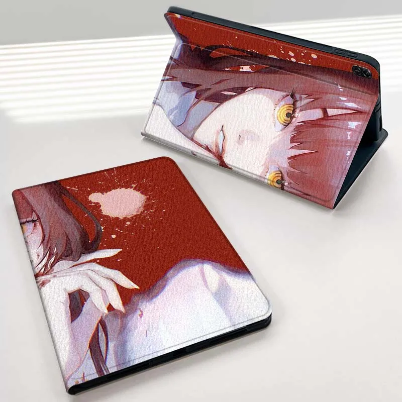 Motosierra hombre Anime Makima para Honor Tab Pad MagicPad Tablet 6 7 8 9 10 13 V7 V8 X8a X9a X9 X8 GT GT2 Pro funda para tableta - imagen 4
