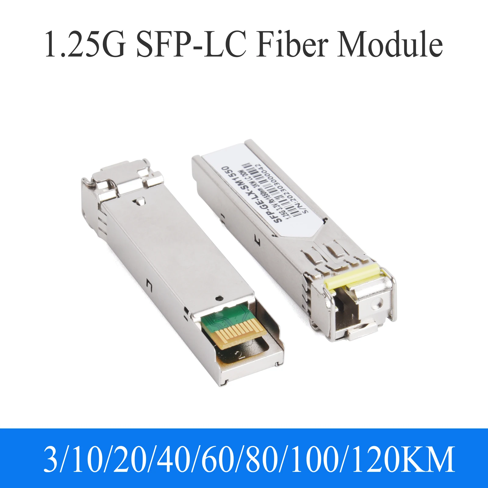 1 par de módulo SFP de fibra Gigabit 1000M LC 1,25G módulo de fibra A + B monomodo apto para interruptor Ethernet Mikrotik - imagen 2