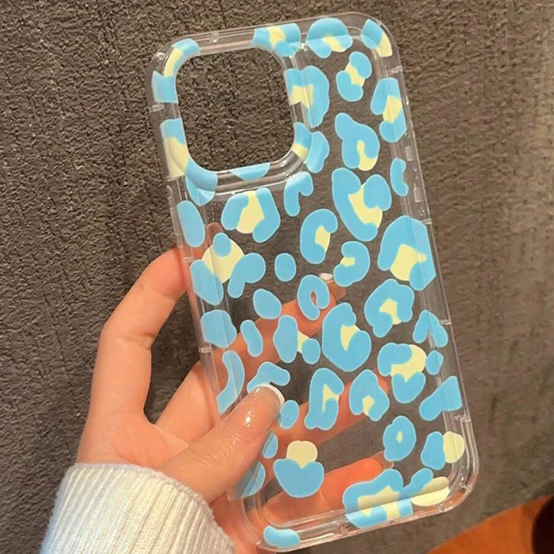 Funda de teléfono con diseño de leopardo y diseño rosa para iPhone 17 Air 16 15 14 13 Pro Max 11 12 16E SE 7 8 Plus X XR, funda transparente suave - imagen 4