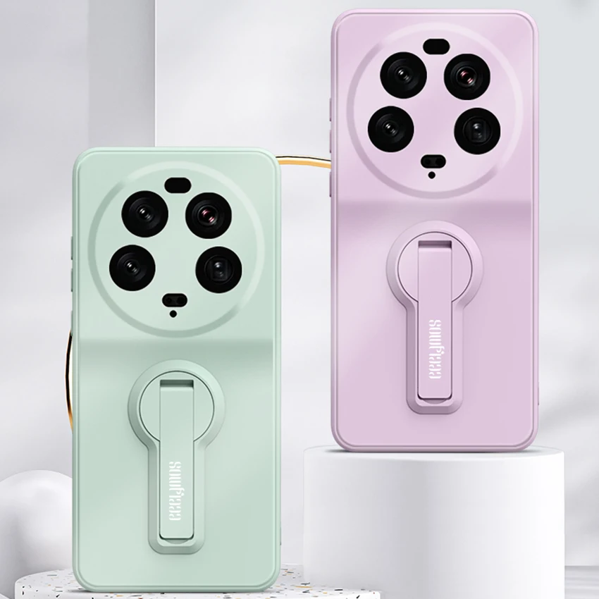 Funda de teléfono para Xiaomi 13 14 15 13T 14T Pro Ultra Lite 5G Mi Xiaomi13ultra Xiaomi13T funda de silicona suave con soporte - imagen 4