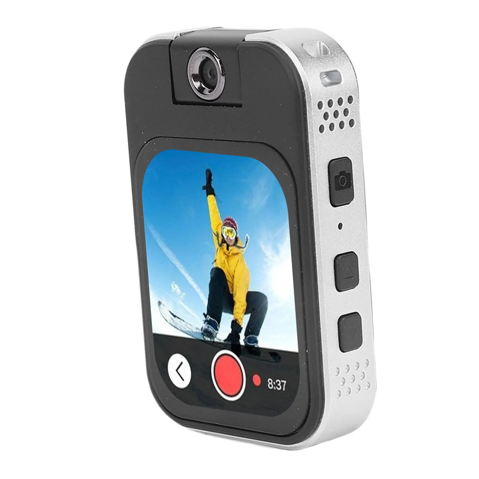 Cámara con clip con reproductor de música MP3 MP4 Cámara deportiva de 48 MP con pantalla táctil de 2,02 pulgadas Tarjeta de memoria pequeña de 32 GB - imagen 4