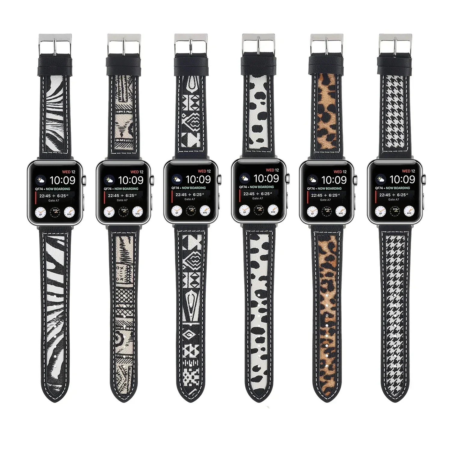 Correa de cuero de lona para Apple Watch, Correa deportiva para Apple Watch Series Ultra 2 Se 9/8/7/6/5/4, 42/44/45/49mm, 38/40/41mm, 1 unidad/3/2/1