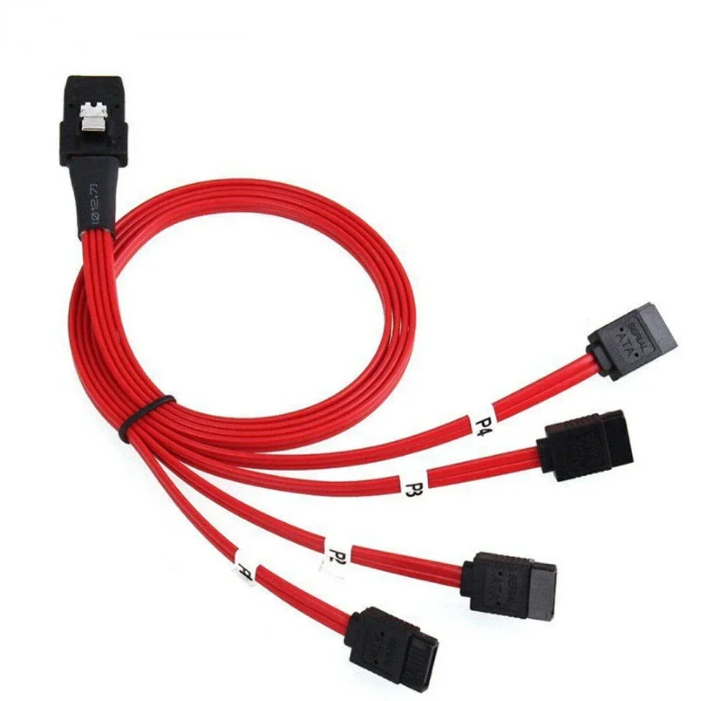 Cable de conexión de alta velocidad para servidor SATA MINI SAS SFF-8087 a 4 puertos - imagen 4