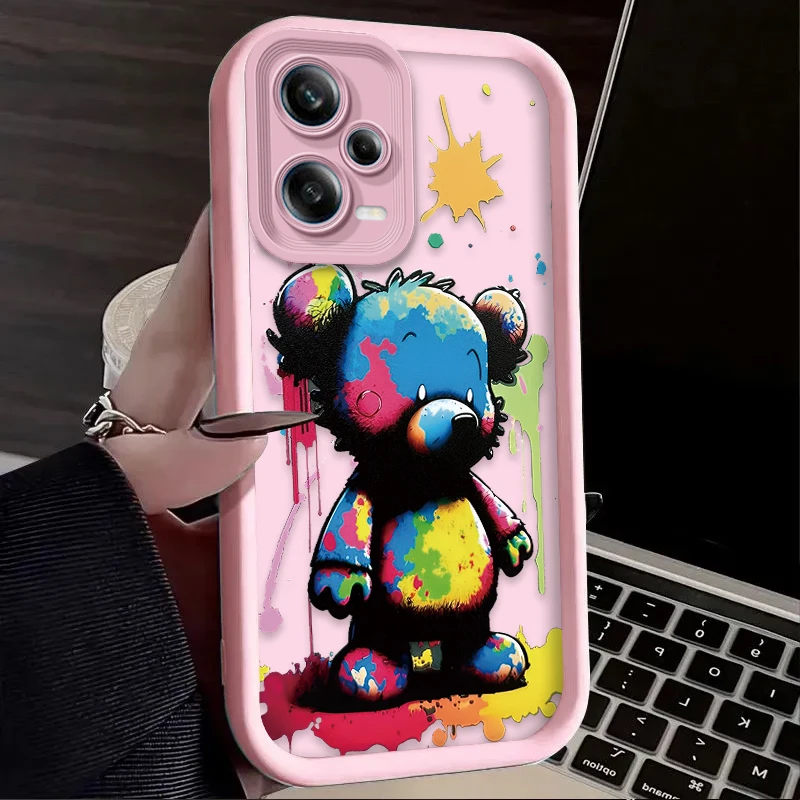 Funda con grafiti de animales divertidos para Xiaomi Redmi Note 12 13 11 Pro Plus 4G 5G 12S 11S 10S 10 9S 9 Redmi 14C 13C 12C 12 A3 contraportada - imagen 4