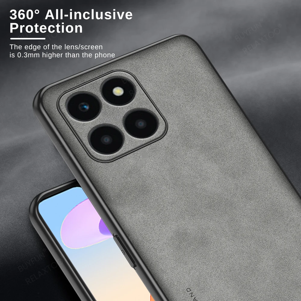 Honer-Funda de piel de oveja para Honor X6a, cubierta de lujo A prueba de golpes, X6a, 4G, Honor X6a, Hono X6, A X 6a - imagen 3