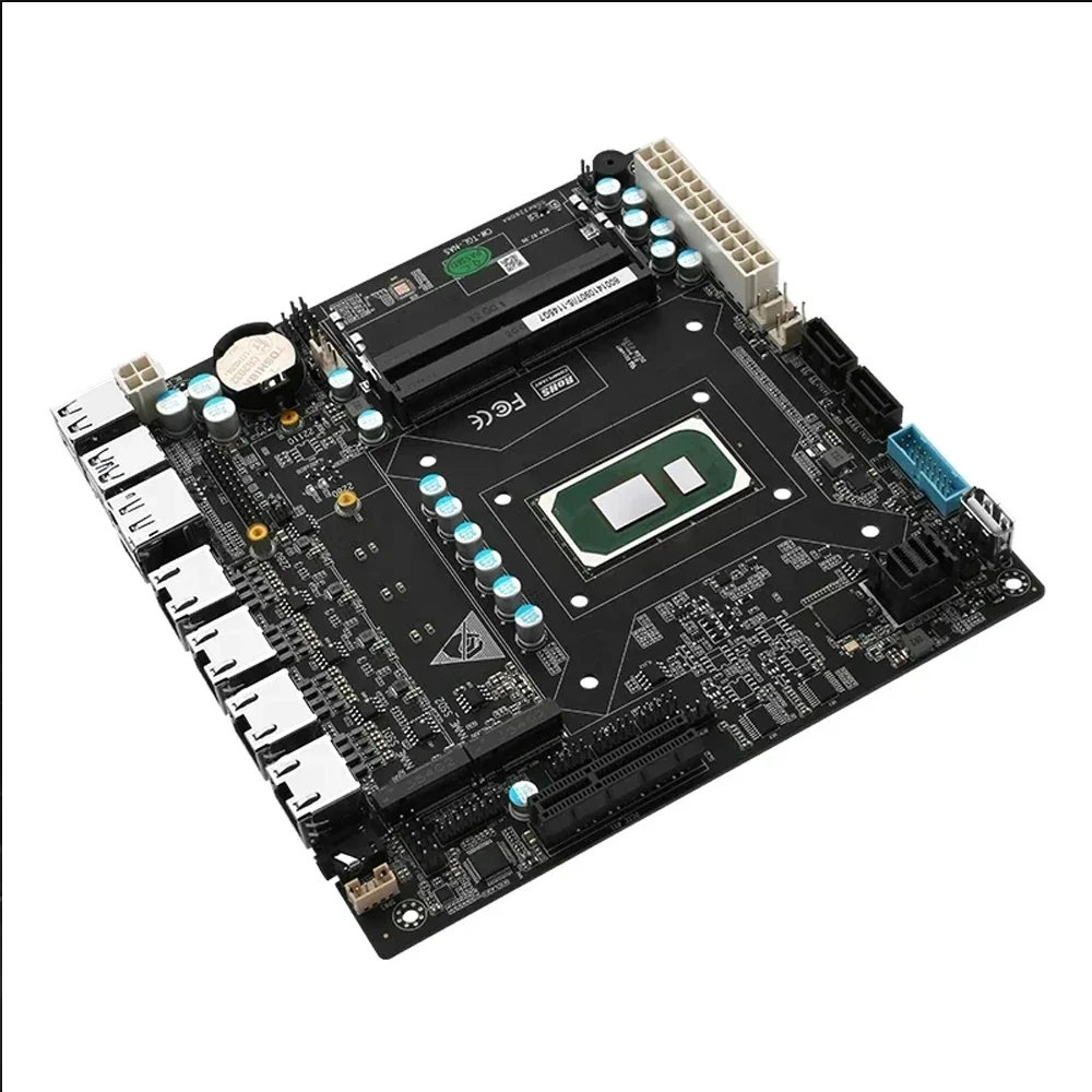 Placa base Nas ITX Set integrada 11a generación Core I7 1165G7 4x I226 2,5G 6xSATA 2xM.2 NVMe PCIEx4 Placa de firewall - imagen 4