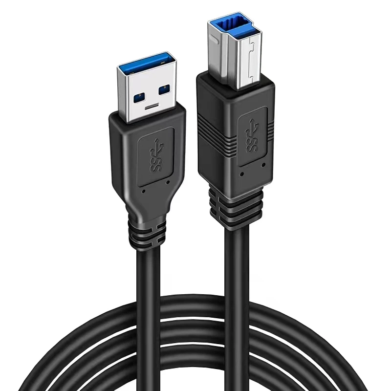 Cable de datos USB 3,0 A macho A B macho de 5Gbps de súper velocidad para impresoras de PC, escáneres, discos duros externos, concentradores de estación de acoplamiento - imagen 3