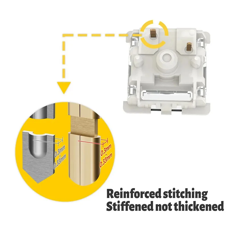 Gateron Pro 3,0 V3 interruptor 3 pines RGB lineal táctil rojo blanco amarillo plata marrón negro interruptor para teclado mecánico prelubrado - imagen 3