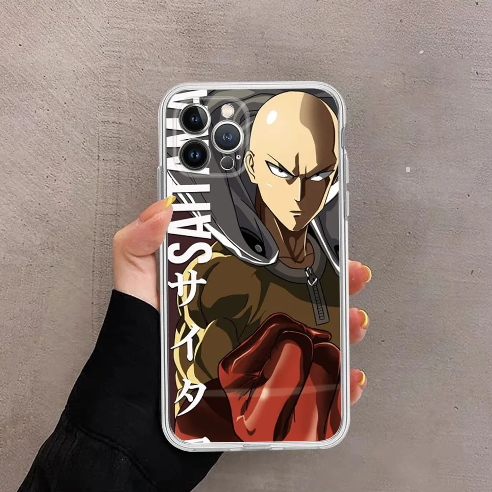 Funda de teléfono Anime One Punch Man para IPhone 15 14 11 12 13 Mini Pro XS Max, Funda 6 7 8 Plus X XR SE 2020 - imagen 4
