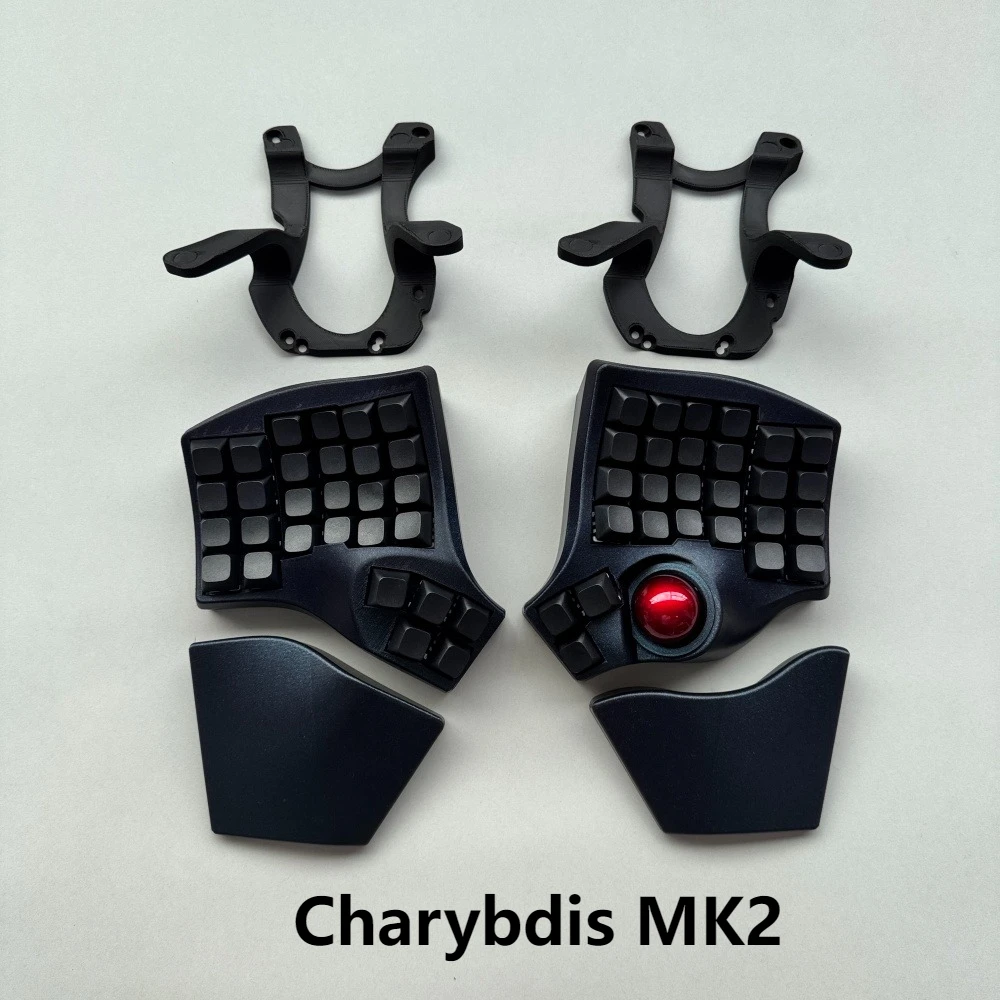 Charybdis MK2 teclado de maquinaria dividida con Trackball Kit de intercambio en caliente QMK/VIA modo de desplazamiento del ratón teclado ergonómico curvo 4X6 - imagen 2