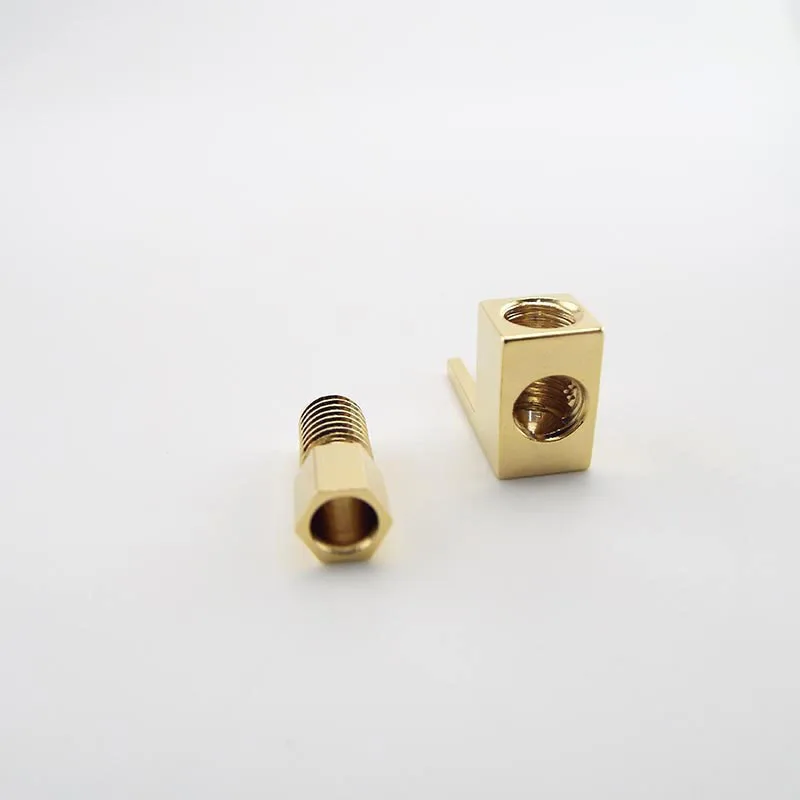 5 uds 4mm conector Banana chapado en oro Cable de altavoz de ángulo recto Y pala para conector de Audio Cable enchufe eléctrico adaptadores Q1 - imagen 4