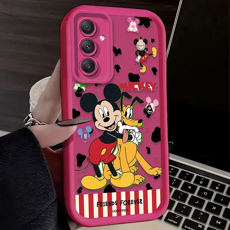Funda navideña de Mickey Minnie de Disney para Samsung Galaxy A54 A05S A05 A34 A24 A14 A53 A33 A23 A13 A52 A52S A32 A22 A12 A71 A51 A31 - imagen 5