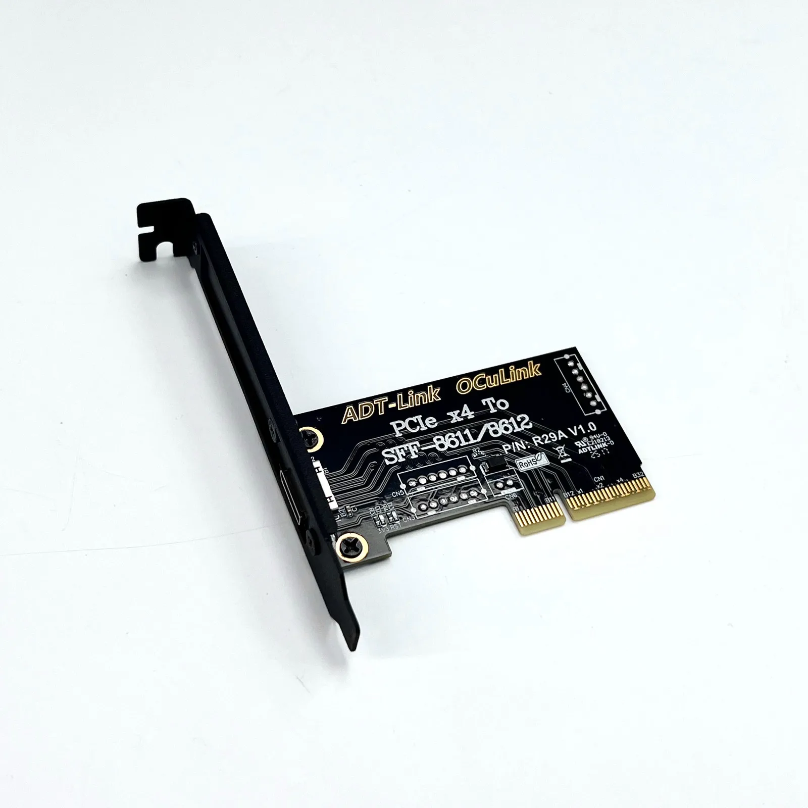 PCIe X4 4,0/5,0 tarjeta adaptadora externa OCuLink PCI-e a 8611/ 8612 PCI Express 4x a SFF-8612 tarjeta de expansión adaptador convertir tarjeta - imagen 5