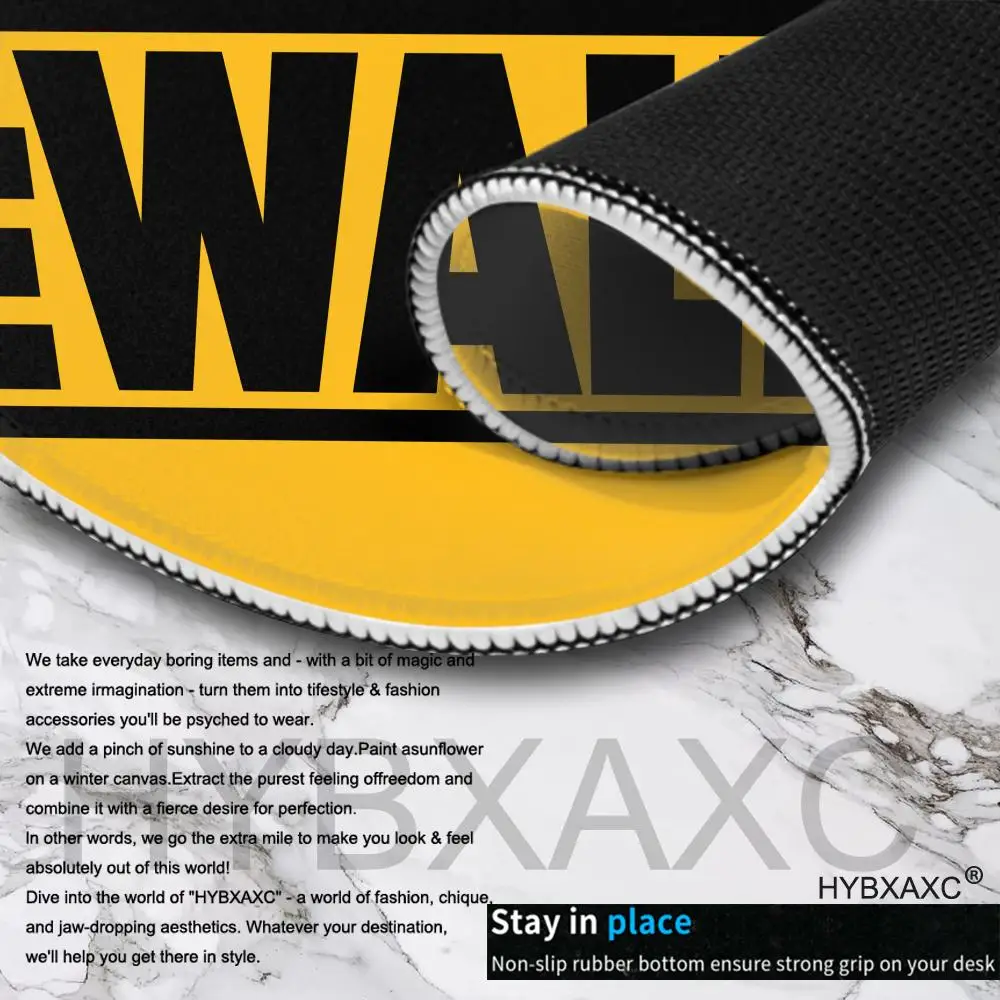 D-DeWalts Alfombrilla de ratón Alfombrilla de ratón grande para juegos LockEdge Alfombrilla de escritorio para teclado de computadora engrosada - imagen 5