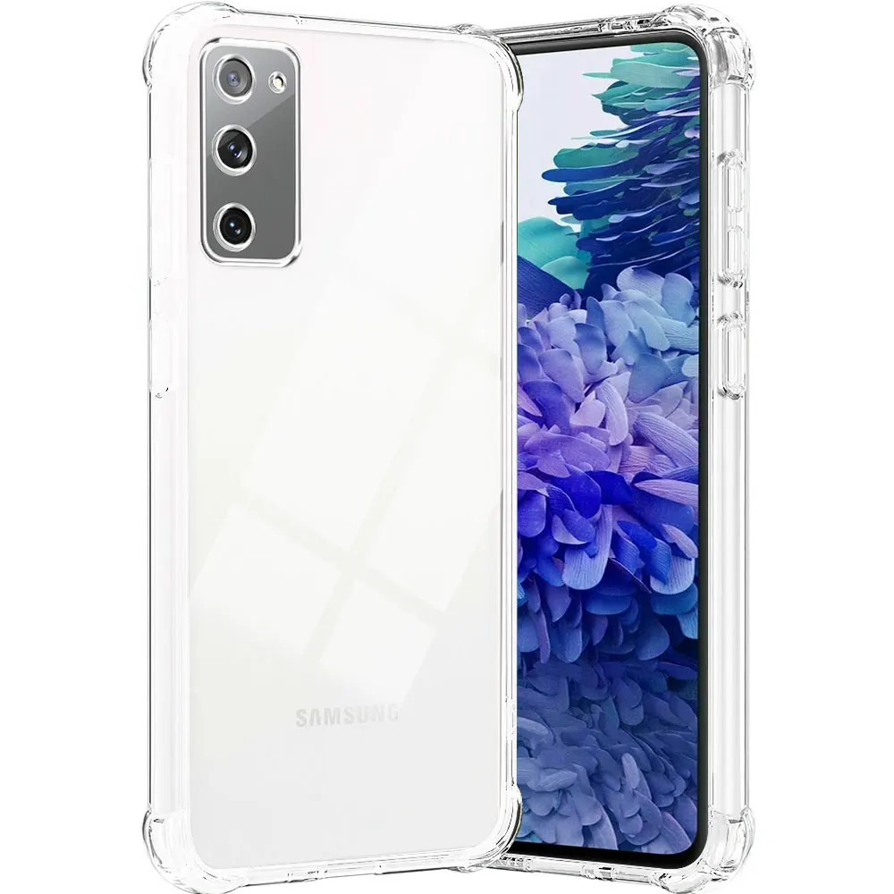 Funda de teléfono para Samsung S20 FE Ultra, Funda transparente de silicona suave a prueba de golpes para Samsung Galaxy S20 Plus Lite, Funda trasera - imagen 3