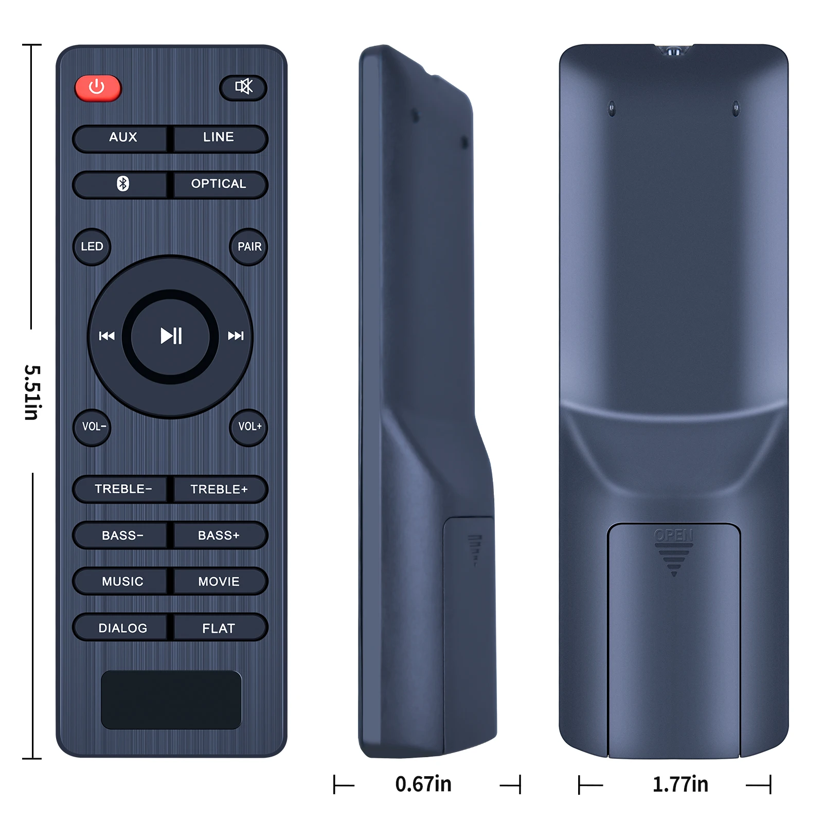 Nuevo Control remoto para Blaupunkt LS 1825 LS1825 TV Soundbar sistema de altavoces de Audio - imagen 5