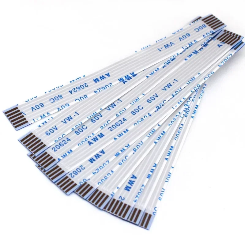 Cable plano Flexible de 10 piezas, FFC FPC AWM 20624, 80C, 60V, VW-1, 1.0MM4P, 6, 8, 10, 12, 14, 16, 18, 20, 24, 26, 30, 32, 34, 40 pines - imagen 3